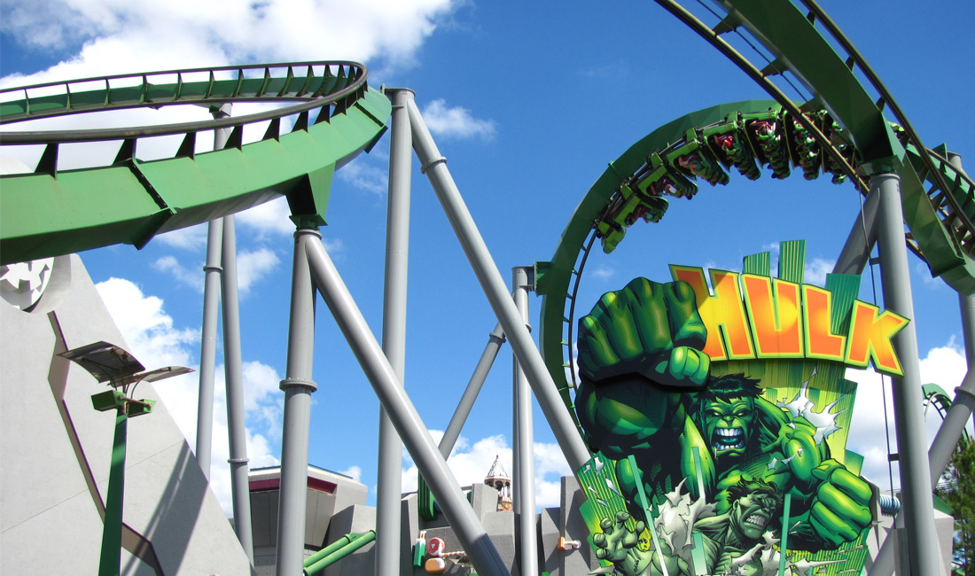 Hulk rollercoaster at islands of adventure