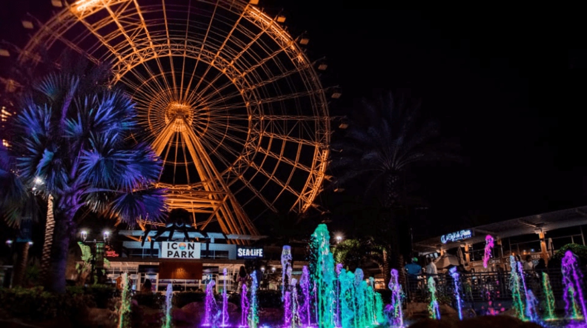 Icon Park at Night