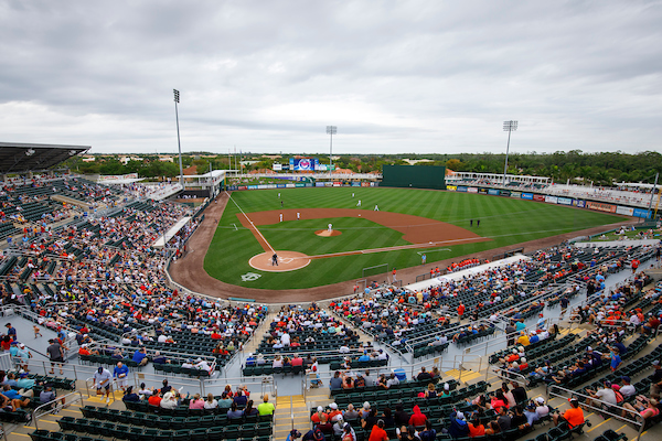 Minnesota Twins spring training in Fort Myers at Hammond Stadium in April 2022