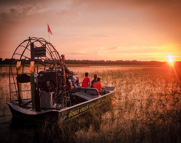 Boggy Creek Orlando One Hour Airboat Sunset Tour
