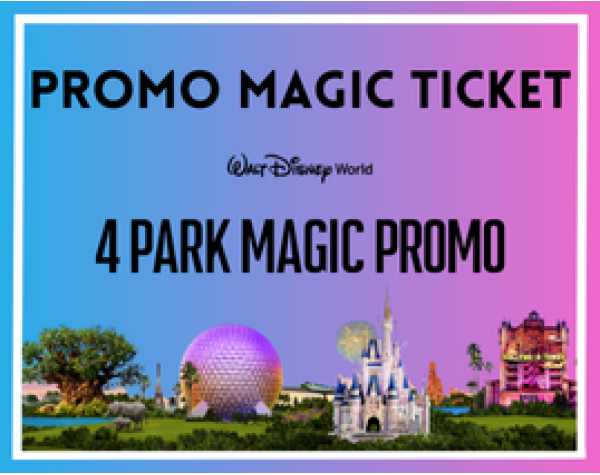 Disney 4 Park Magic Promo Ticket