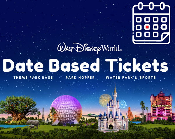 Billets basés sur une date Disney 2023/2024