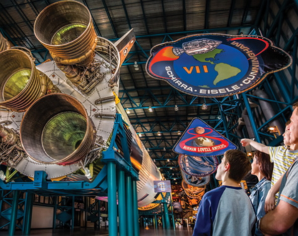 Kennedy Space Center and Airboat Safari + round trip transportation 
