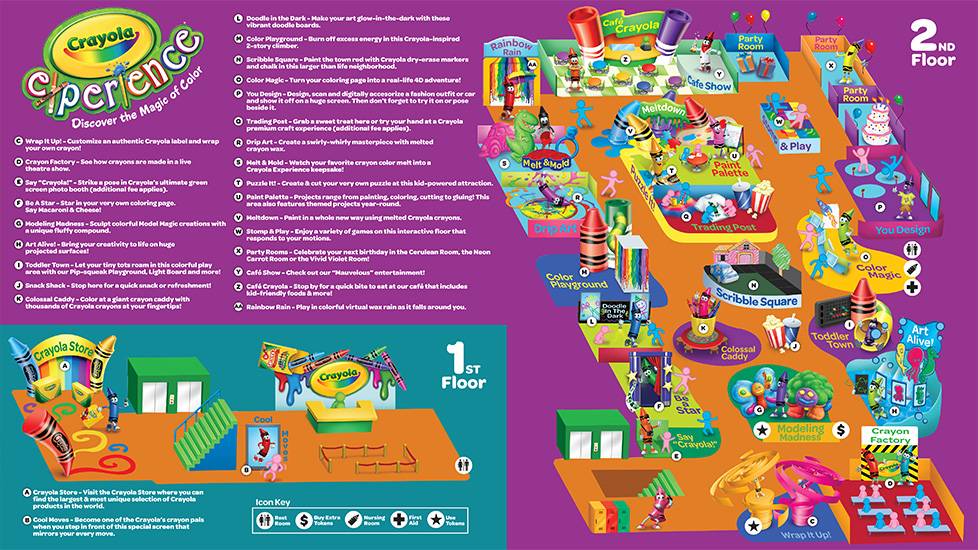 Crayola Experience Map