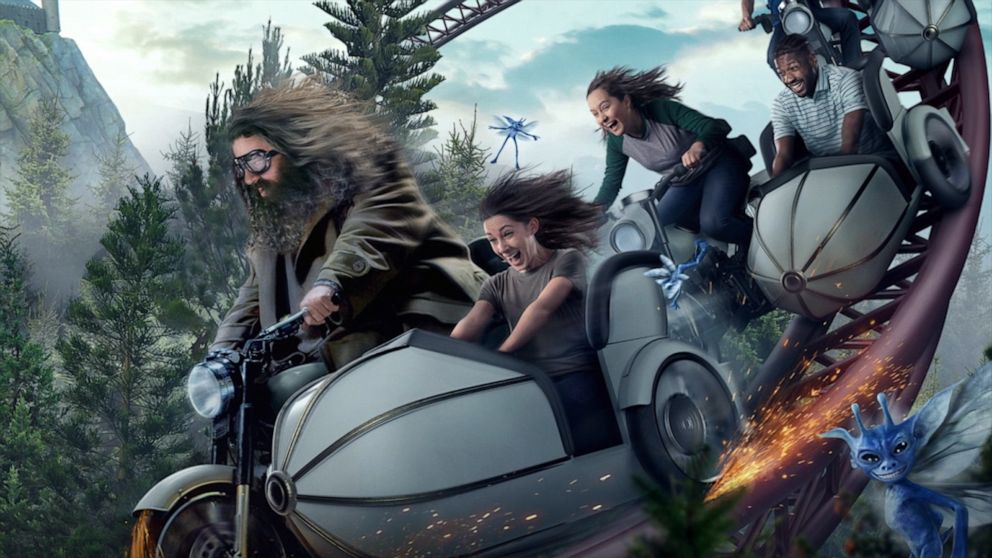 Universal Orlando says its new Hagrid’s Magical Creatures Motorbike Adventu...